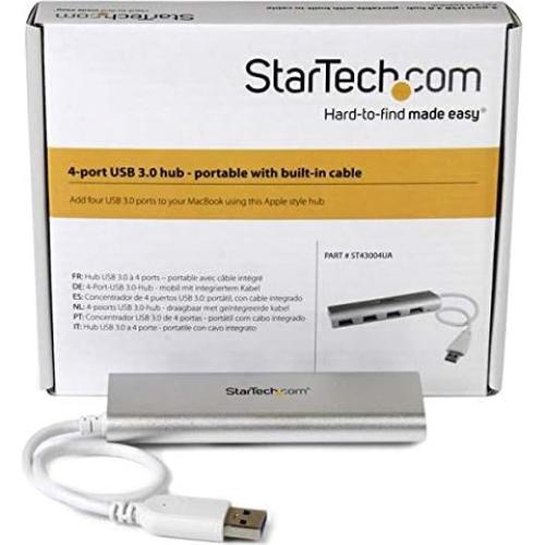 Hub USB 3.2 de 4 Puertos StarTech.com, Aluminio, 5Gbps