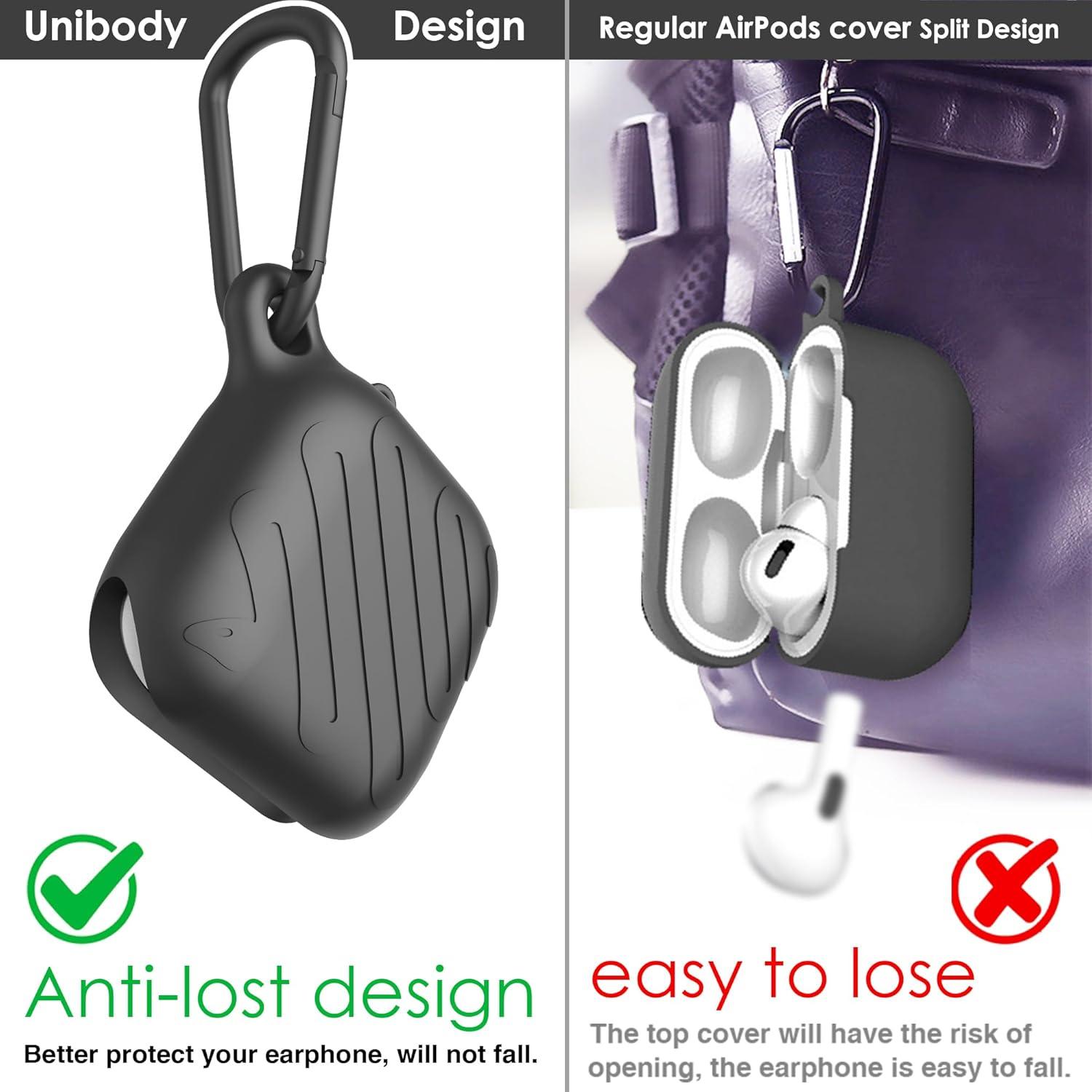 Funda Protectora Silicona Alloery para AirPods 4ta Generación - Impermeable