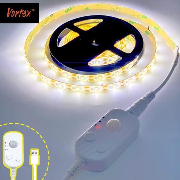 Tira LED USB con Sensor de Movimiento Vortex HJ-J0081C 1m Blanco Frío