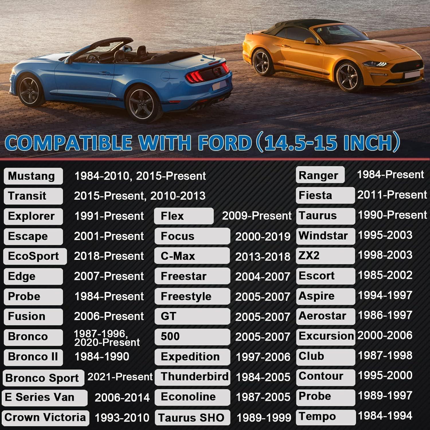 Cubierta de Volante GIANT PANDA para Ford 37-38 cm Negra