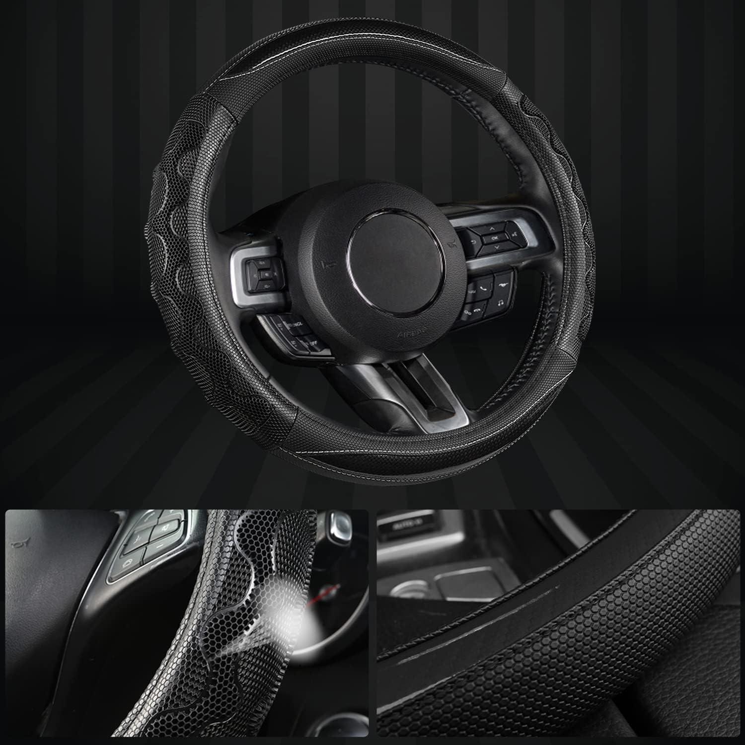 Cubierta de Volante GIANT PANDA para Ford 37-38 cm Negra