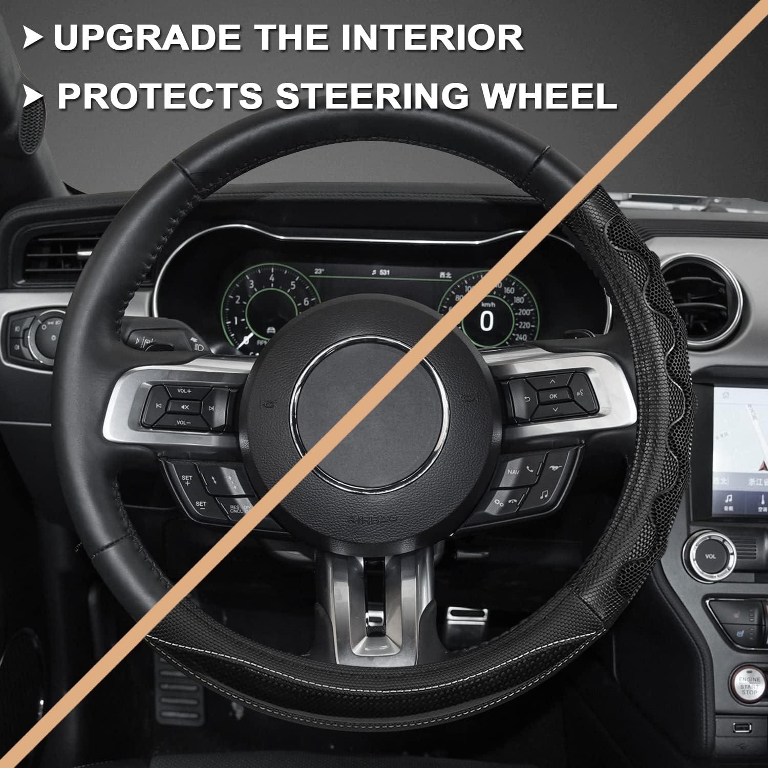 Cubierta de Volante GIANT PANDA para Ford 37-38 cm Negra