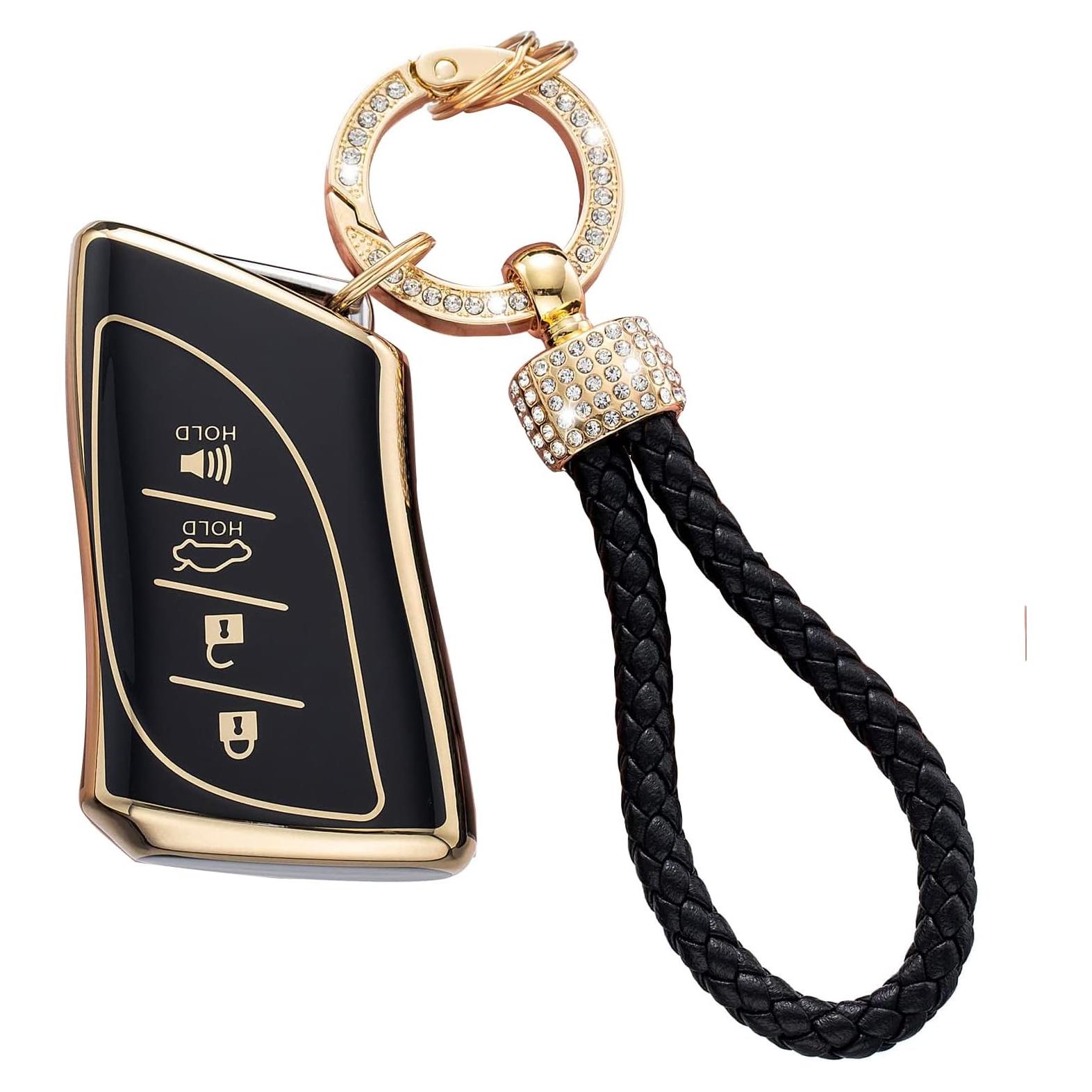 Cubierta de Llave Lexus LCXJMWKL Negra TPU Suave 360°