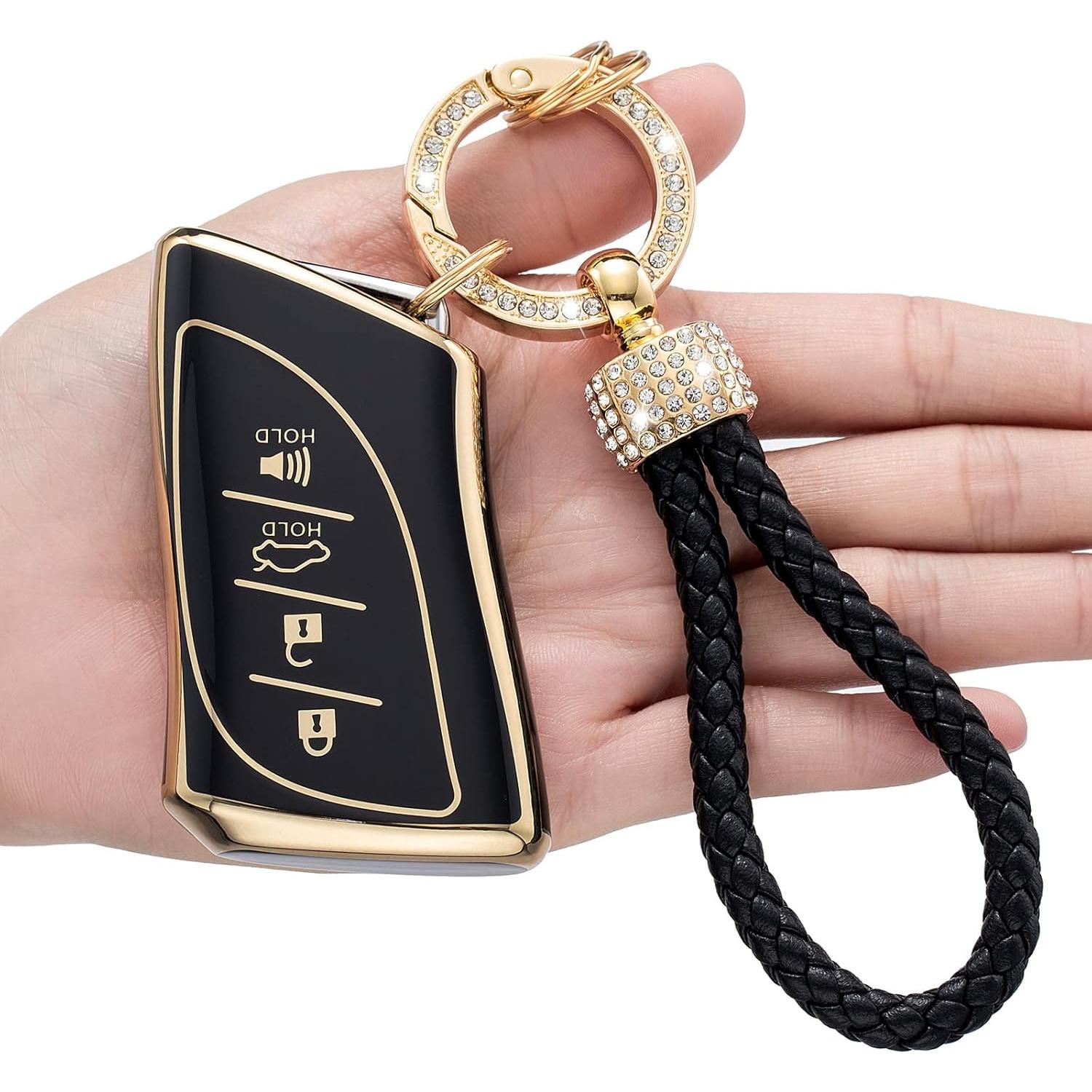 Cubierta de Llave Lexus LCXJMWKL Negra TPU Suave 360°