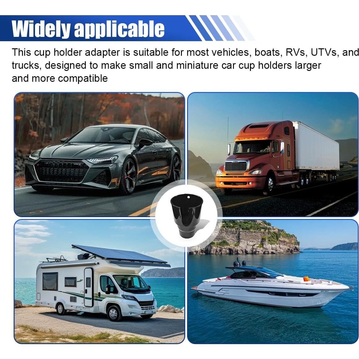 Extensor de Soporte para Tazas de Coche UHANBUT 15.19x10.57cm