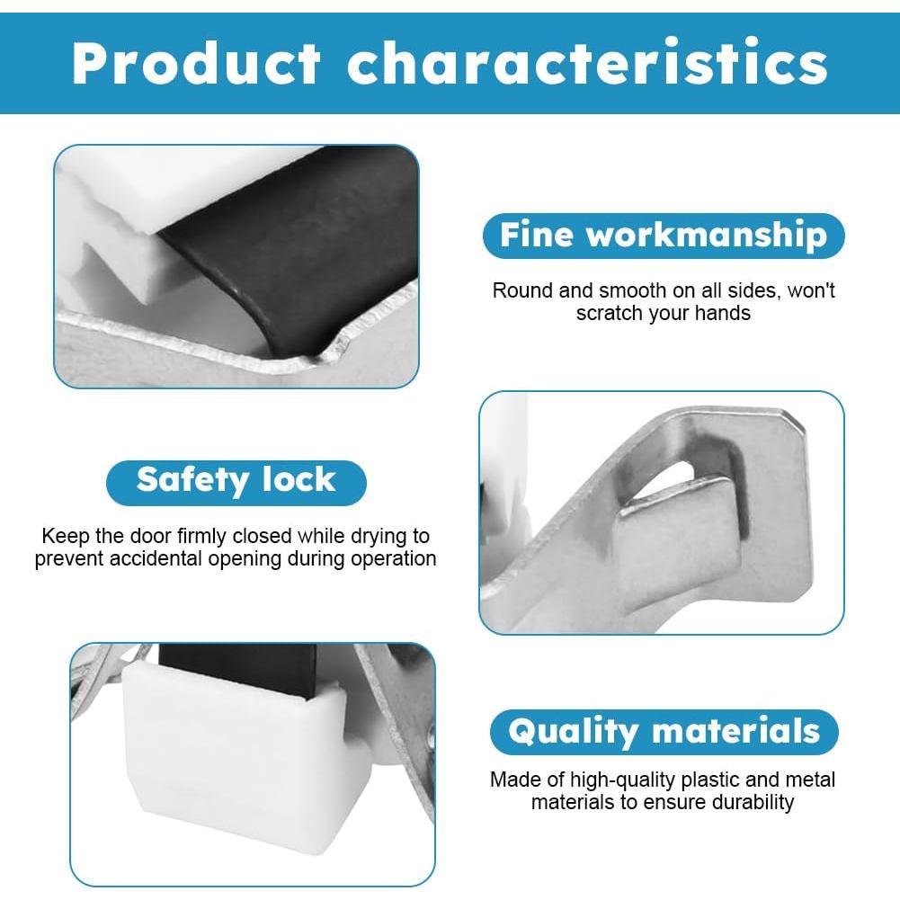 Cierre de puerta de secadora Restynic WPW10610880 1PCS