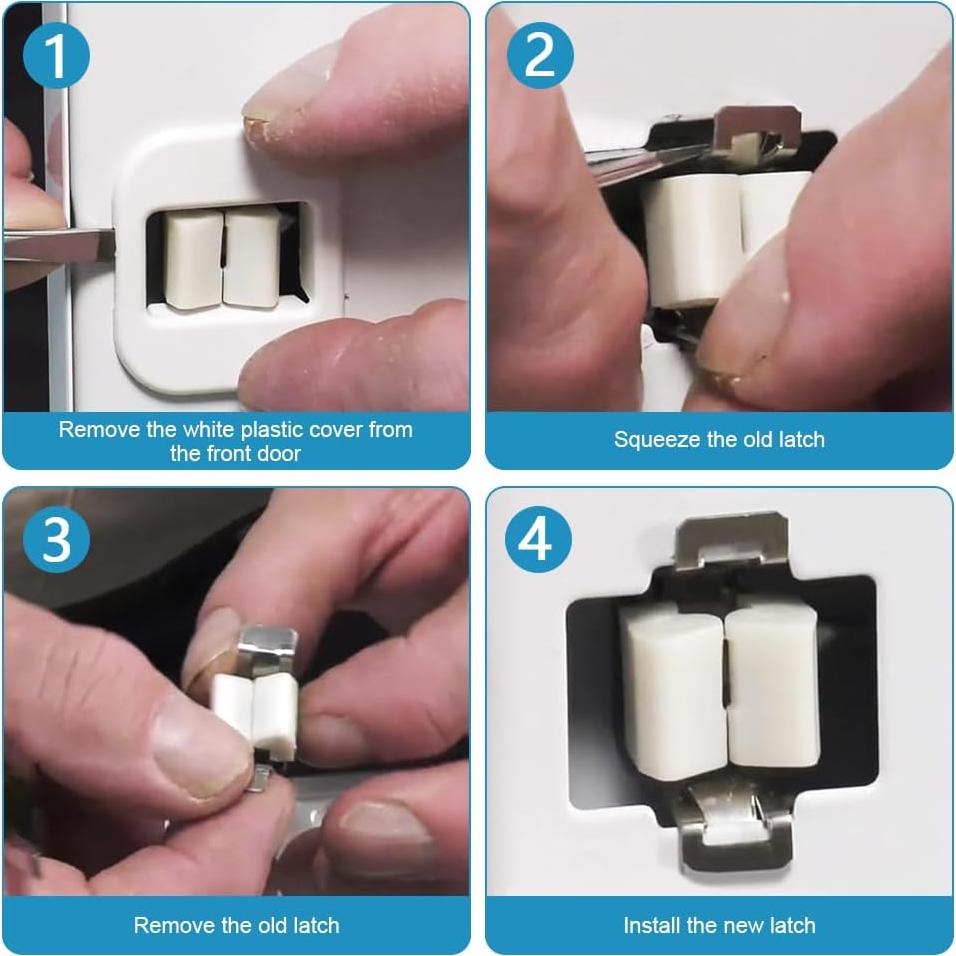 Cierre de puerta de secadora Restynic WPW10610880 1PCS