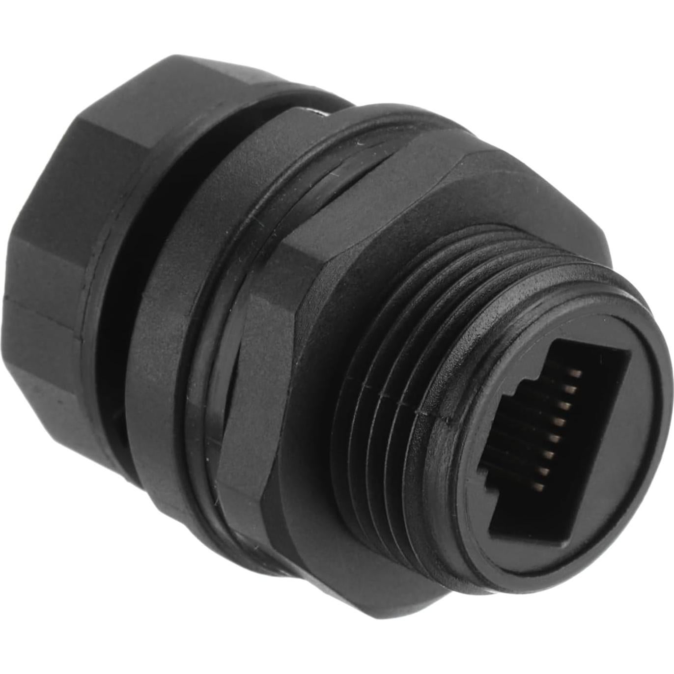 Acoplador RJ45 Blindado IP67 MECCANIXITY para Ethernet CAT6 - Paquete de 2