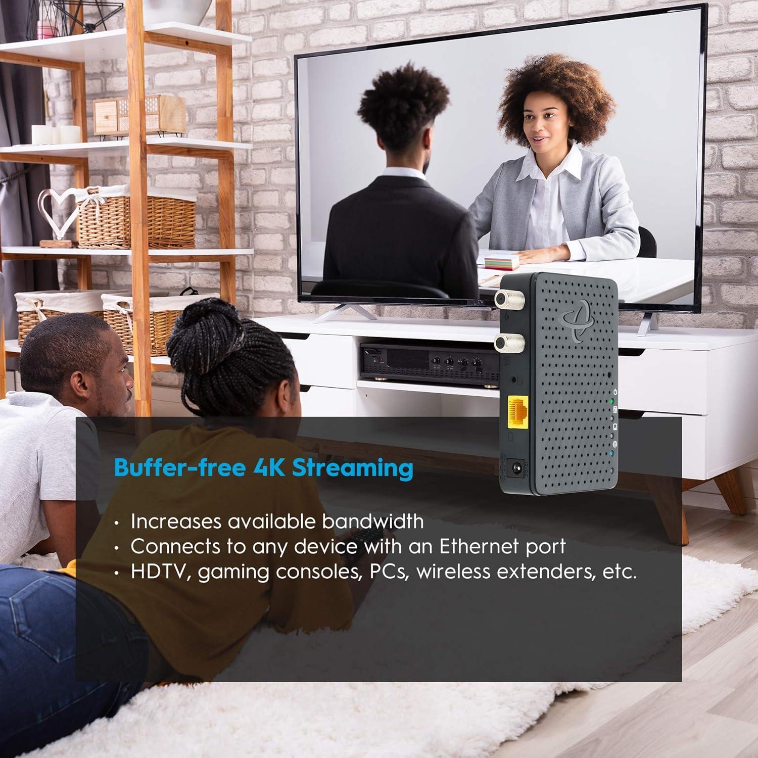 Adaptador MoCA Hitron HT-EM4 1 Gbps Coaxial a Ethernet