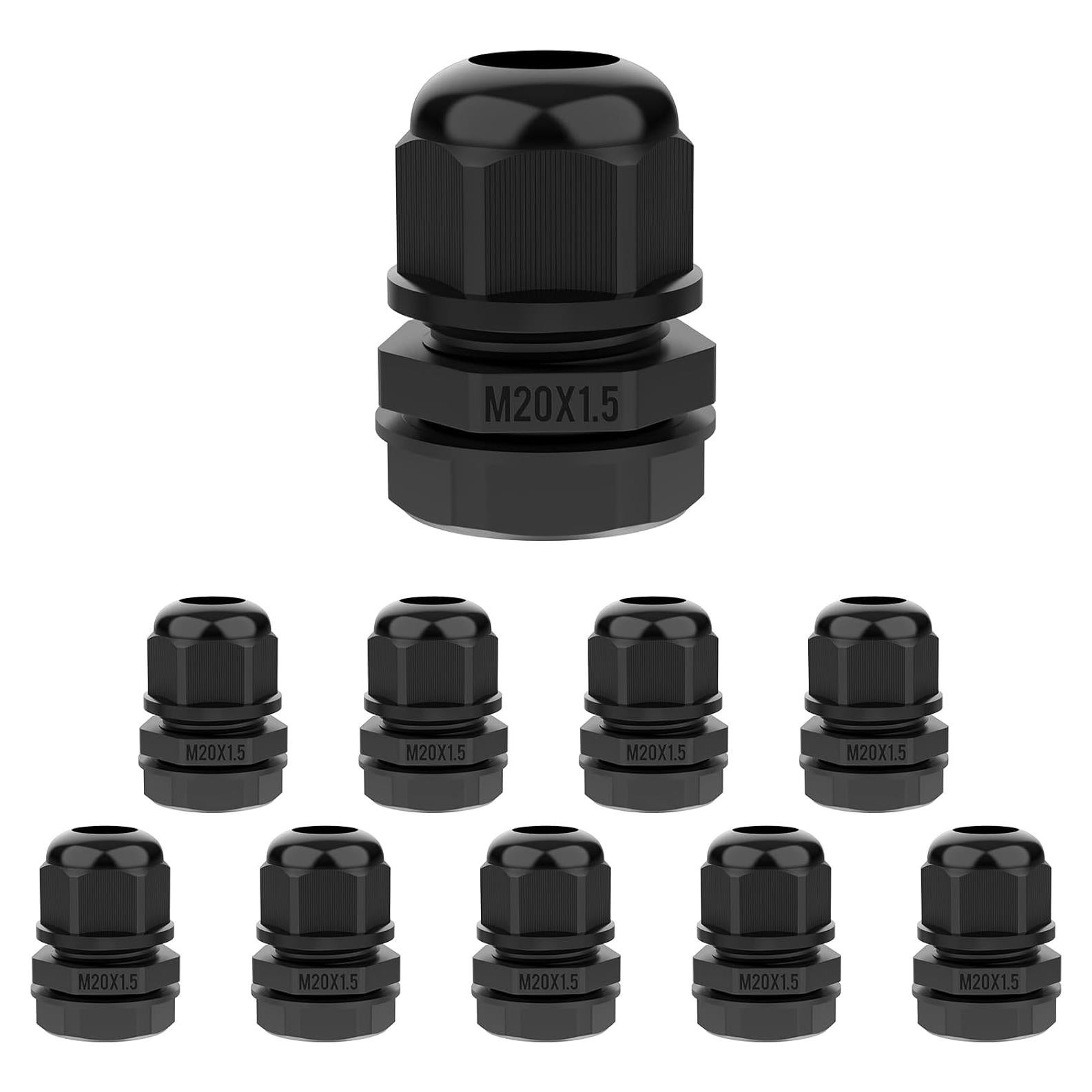 Conectores de Cable Ajustables SDTC Tech M20x1.5 IP68 - 10 Piezas