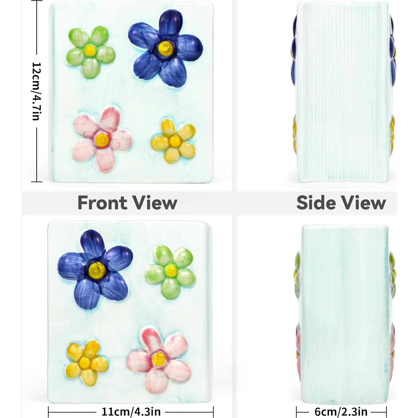 Soporte para Cepillos de Dientes Cerámica Busnos Azul 7x11x12cm