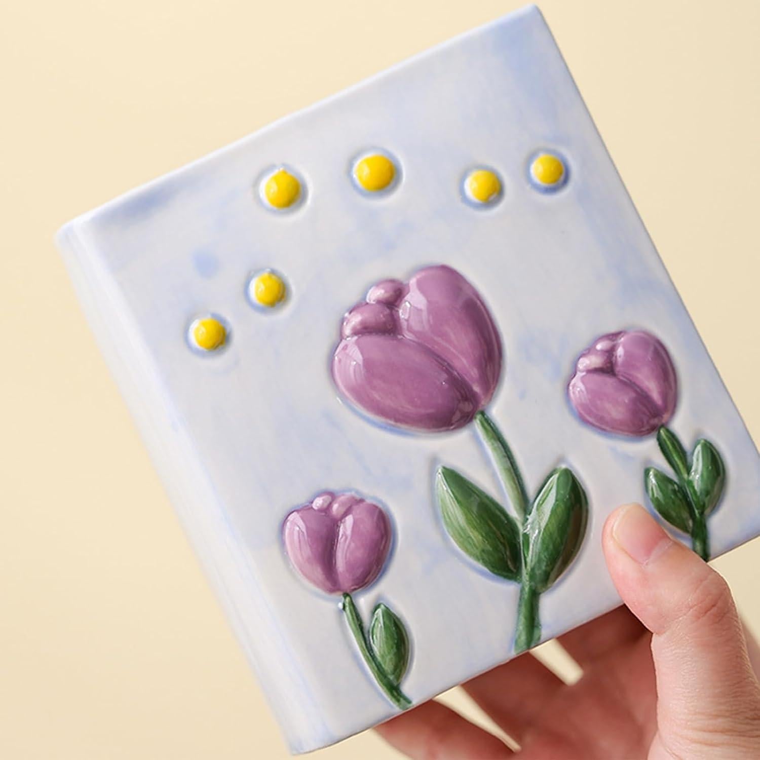 Soporte para Cepillos de Dientes Cerámica Busnos Azul 7x11x12cm