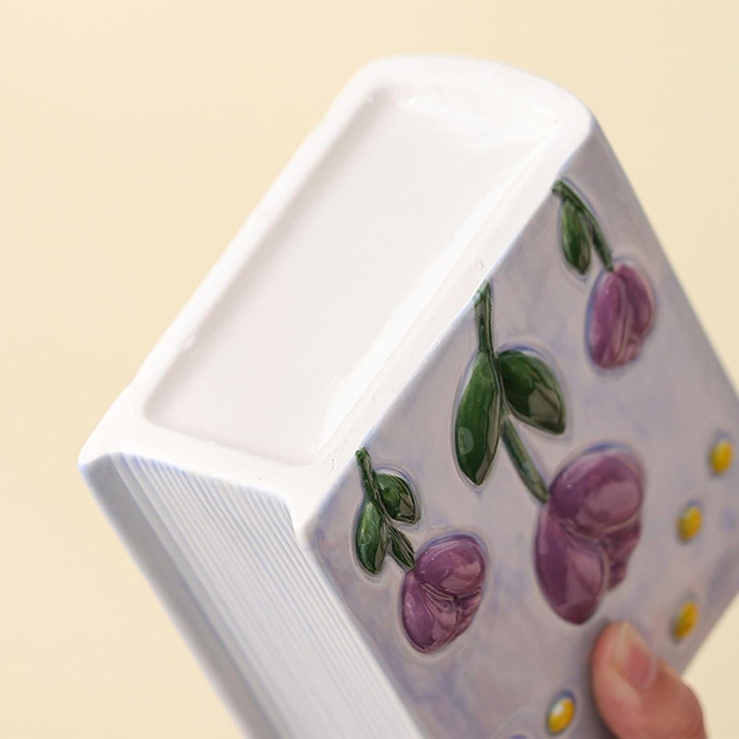 Soporte para Cepillos de Dientes Cerámica Busnos Azul 7x11x12cm