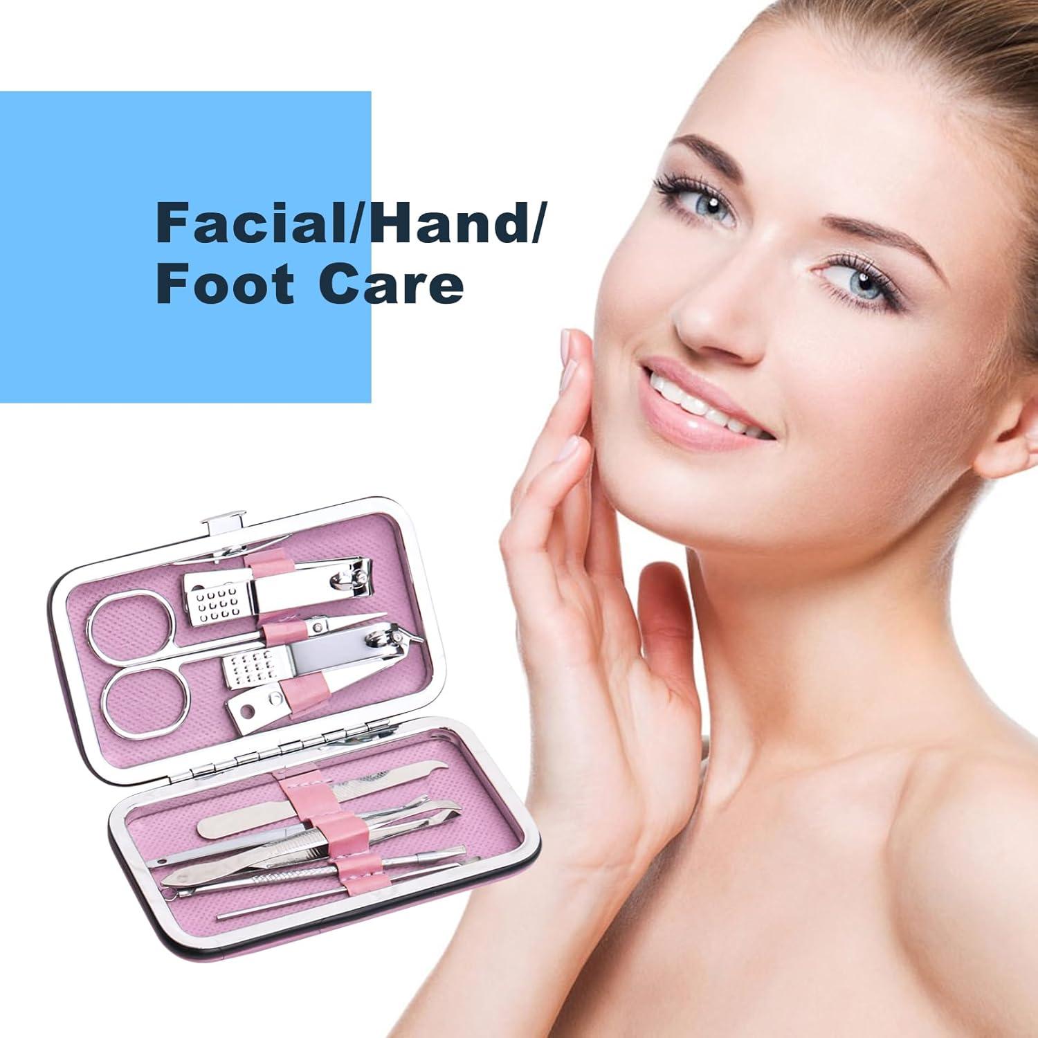 Set de Manicura y Pedicura Terdey 8 en 1, Acero Inoxidable