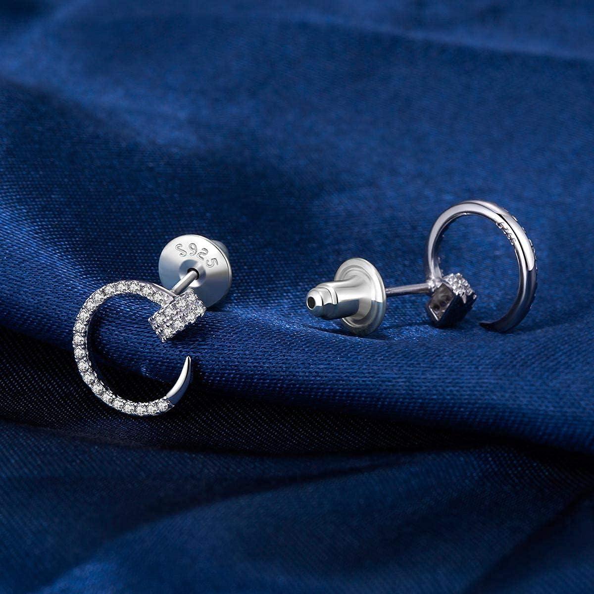 3 Pares de Respaldos de Aretes de Plata Esterlina Wanderbey