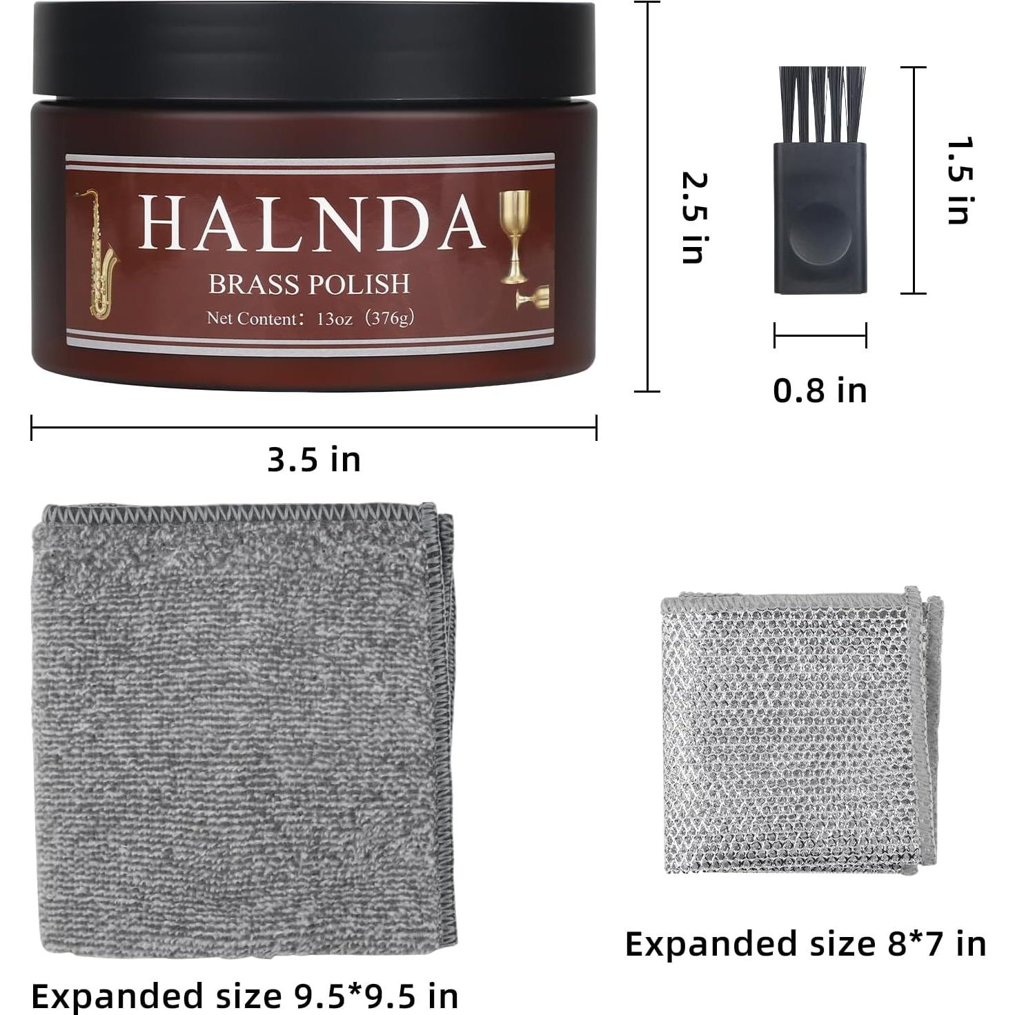 Kit de Limpieza y Pulido de Cobre y Latón 13oz HANLDA