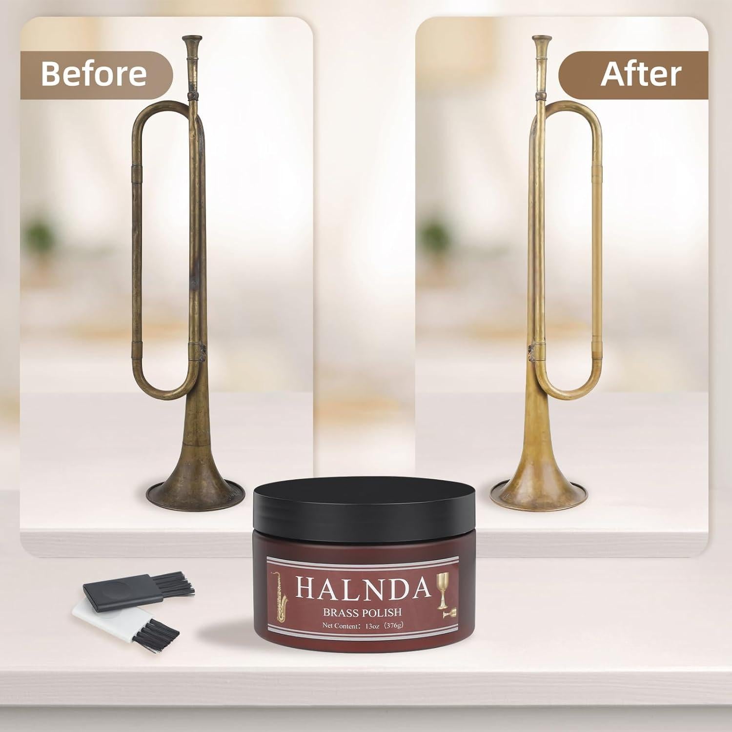 Kit de Limpieza y Pulido de Cobre y Latón 13oz HANLDA