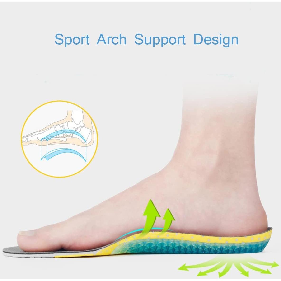 Plantillas de Gel para Niños YANTING 1.5-2 Amortiguación