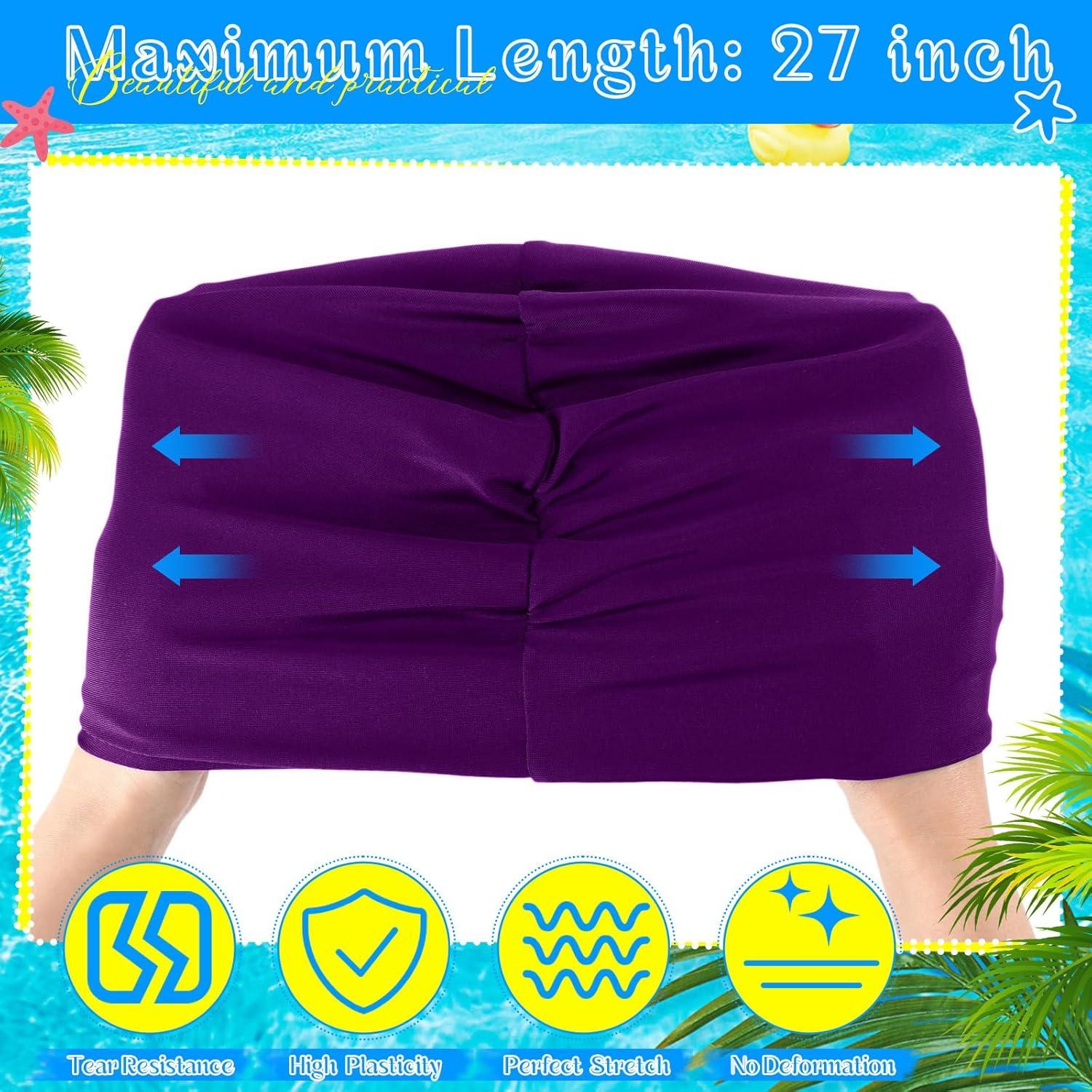 Gorros de Natación Shyyween 4 Piezas para Mujeres Antideslizantes