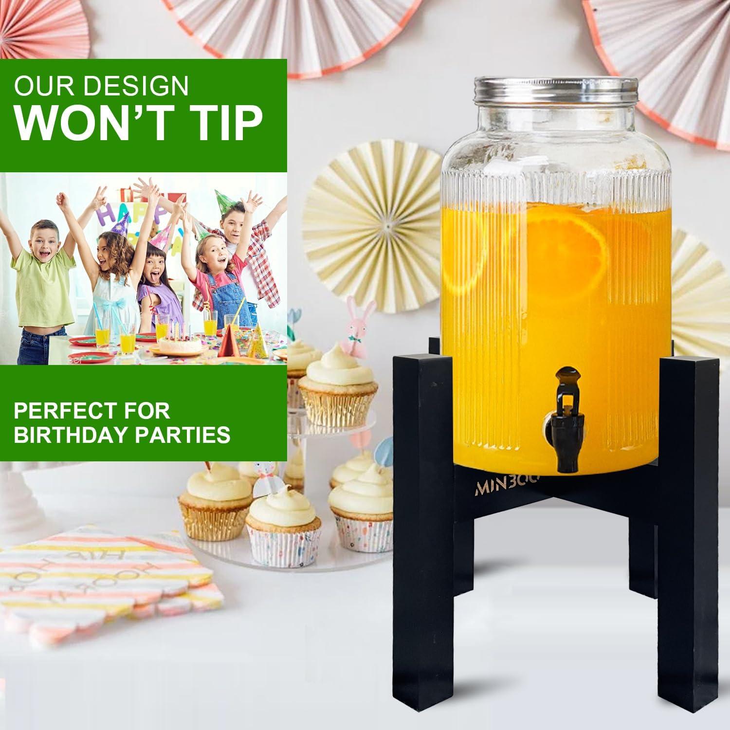 Soporte ajustable para dispensador de agua MinBoo 15-36 cm negro