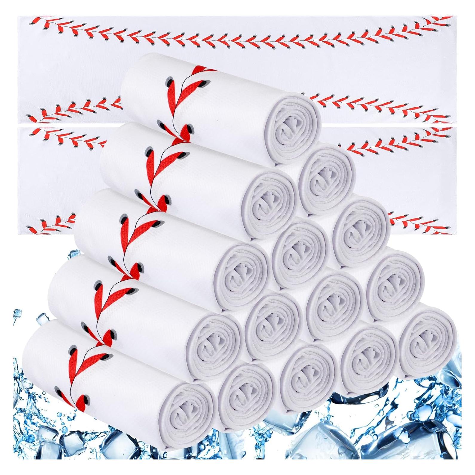 18 Toallas Enfriadoras CraftyDream Microfibra 100x30cm Béisbol