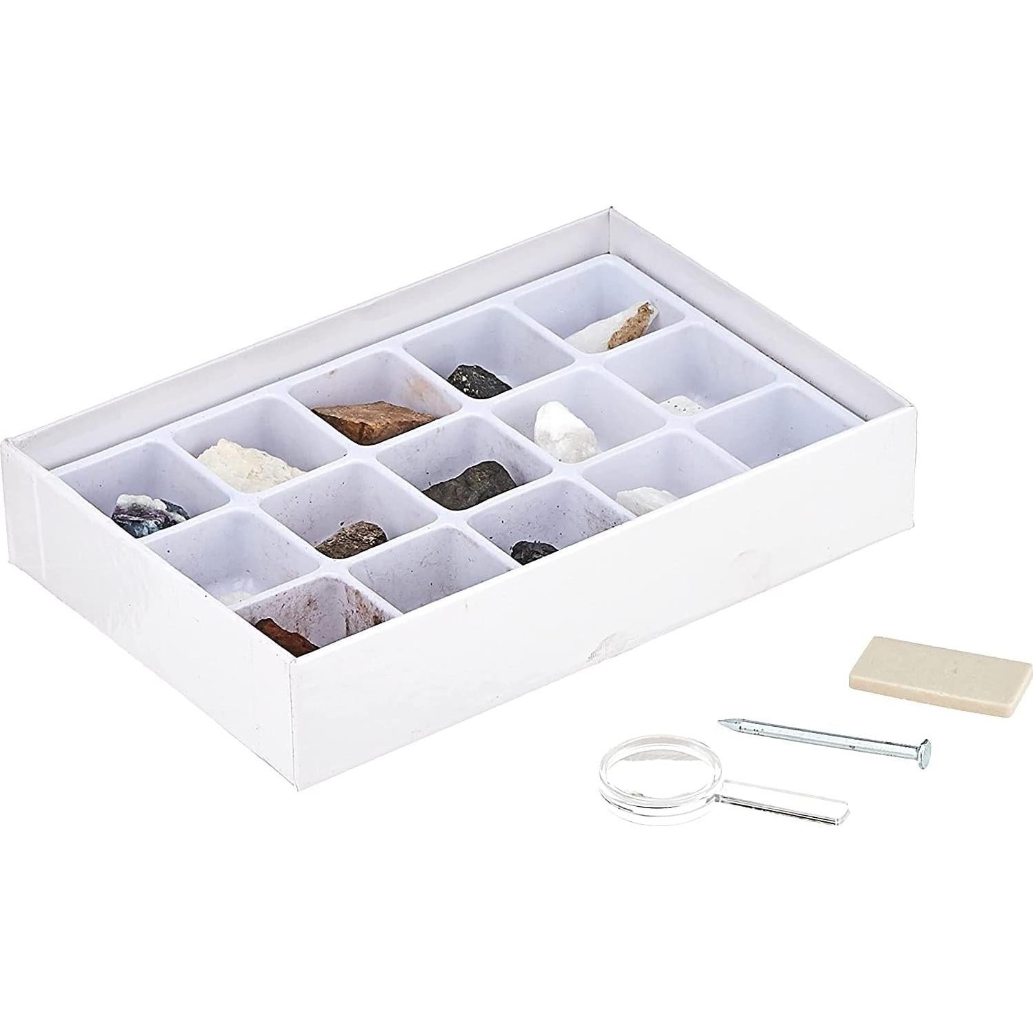 Kit de Ciencia Mineral Toysmith 15 Especímenes para Jóvenes Geólogos