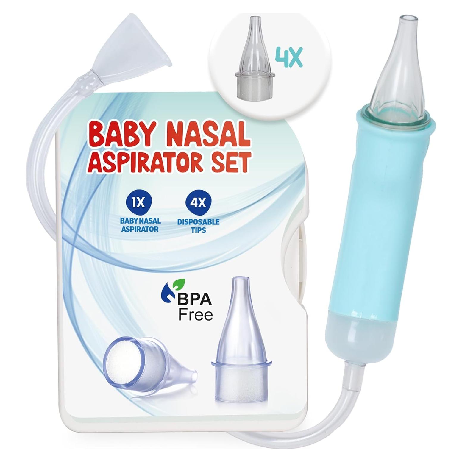 Aspirador Nasal Manual BVE Medikal para Bebé con 24 Puntas