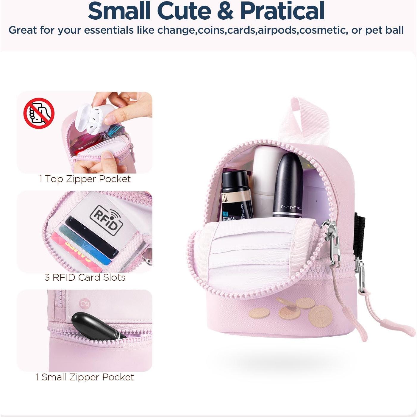 Monedero con Llavero y Muñequera Babysun LuluNano Rosa Bebé