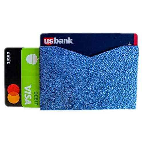 Funda Micro Billetera Ultra Delgada 2Thrive Azul Bloqueo RFID