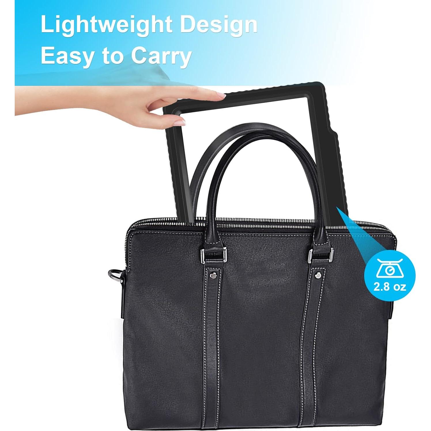 Lupa de Página 5X Molebe Negra para Lectura - 20.3x14.5 cm