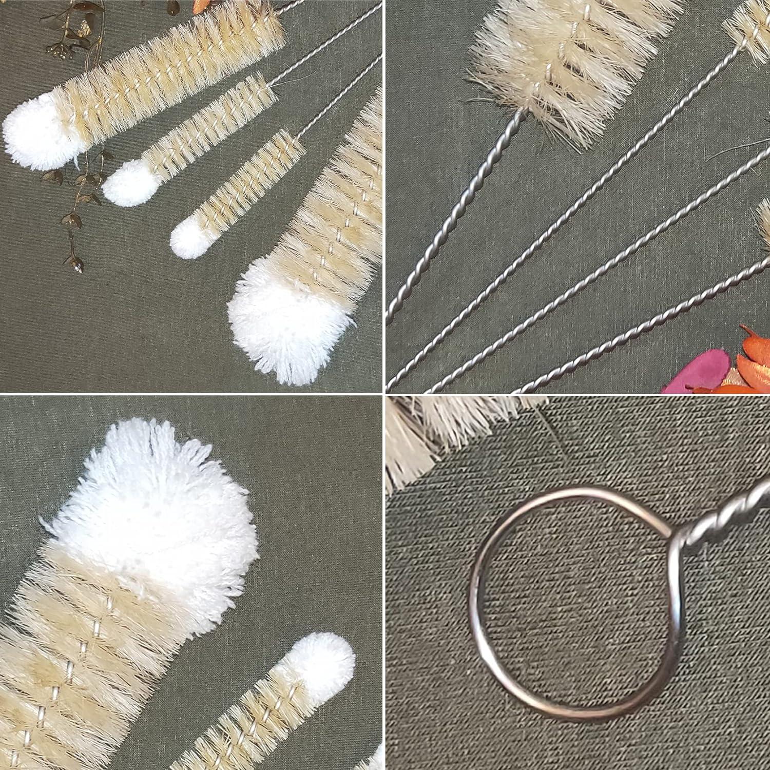 Juego de 4 cepillos de limpieza NewFerU para botellas de acero inoxidable
