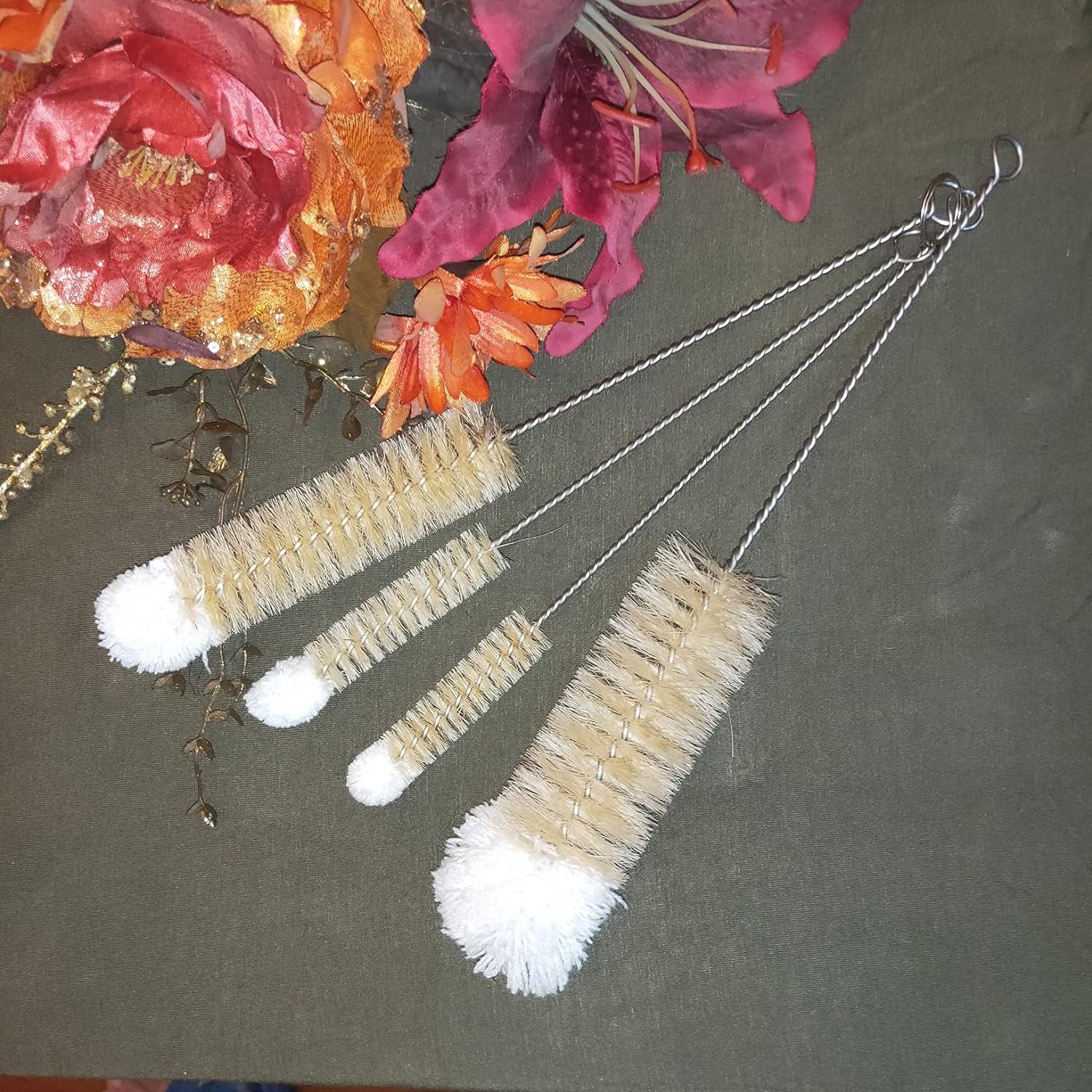 Juego de 4 cepillos de limpieza NewFerU para botellas de acero inoxidable