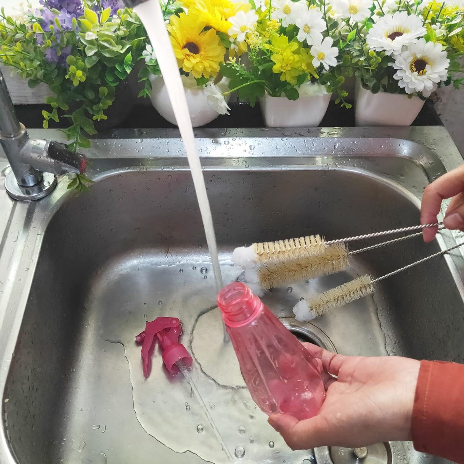 Juego de 4 cepillos de limpieza NewFerU para botellas de acero inoxidable