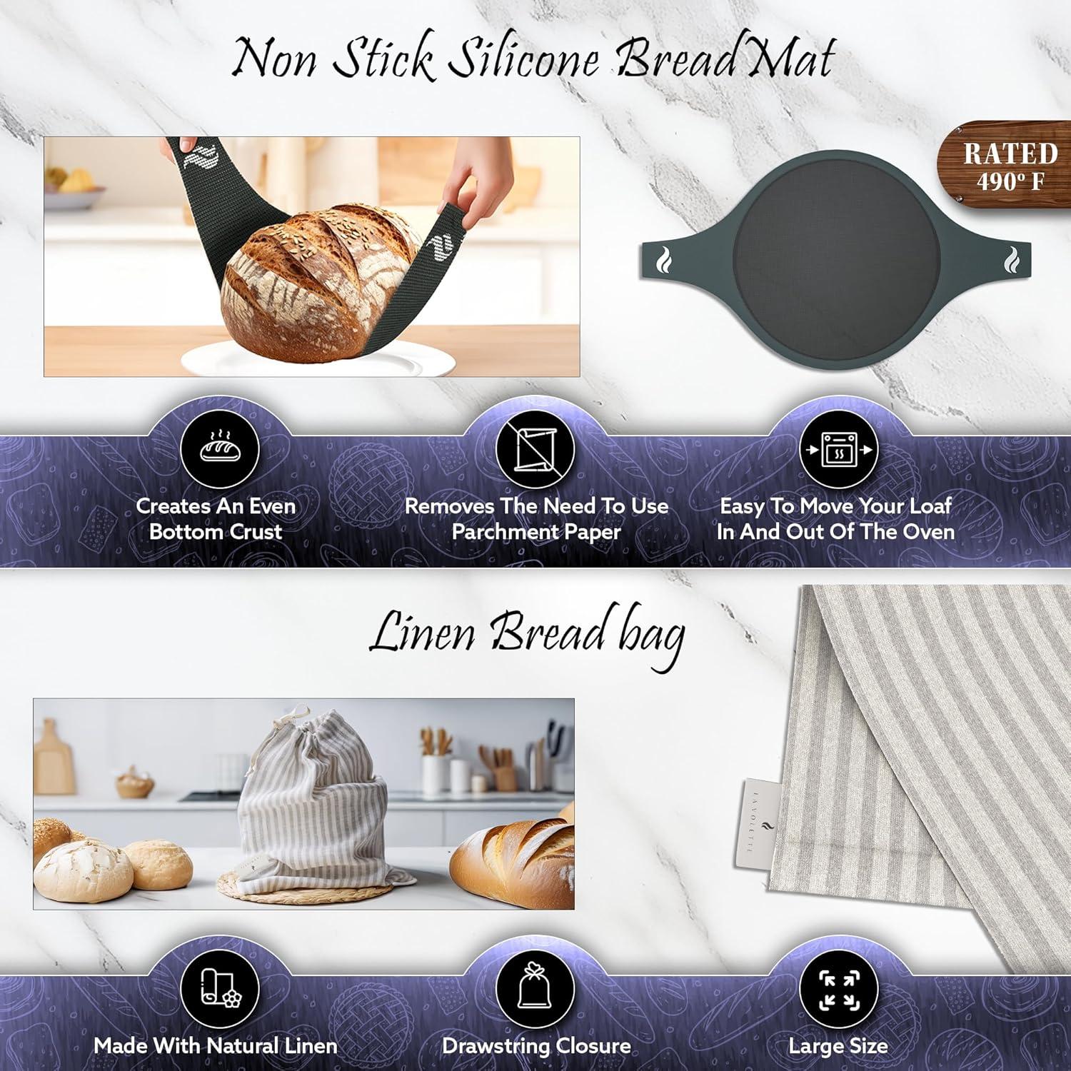 Juego de Horno de Pan de Hierro Fundido La Volette 9 Piezas 6L