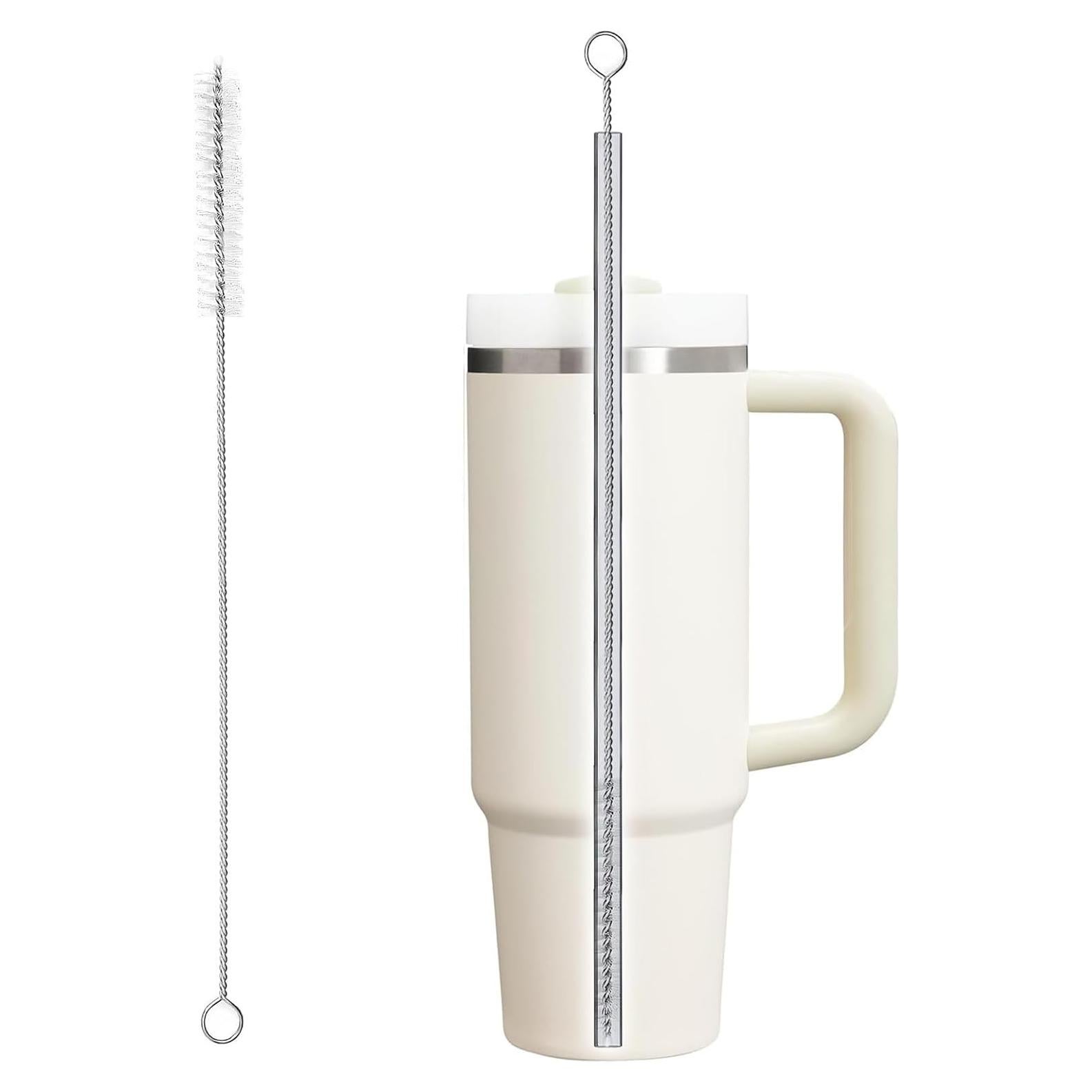 Straw Cleaner Brush Kit, 13" H x 0.4" W， Long Pipe Cleaning Brush ，for Straws on Tumbler, Water Bottle, Sippy Cup, and Pipes (1 Pack)