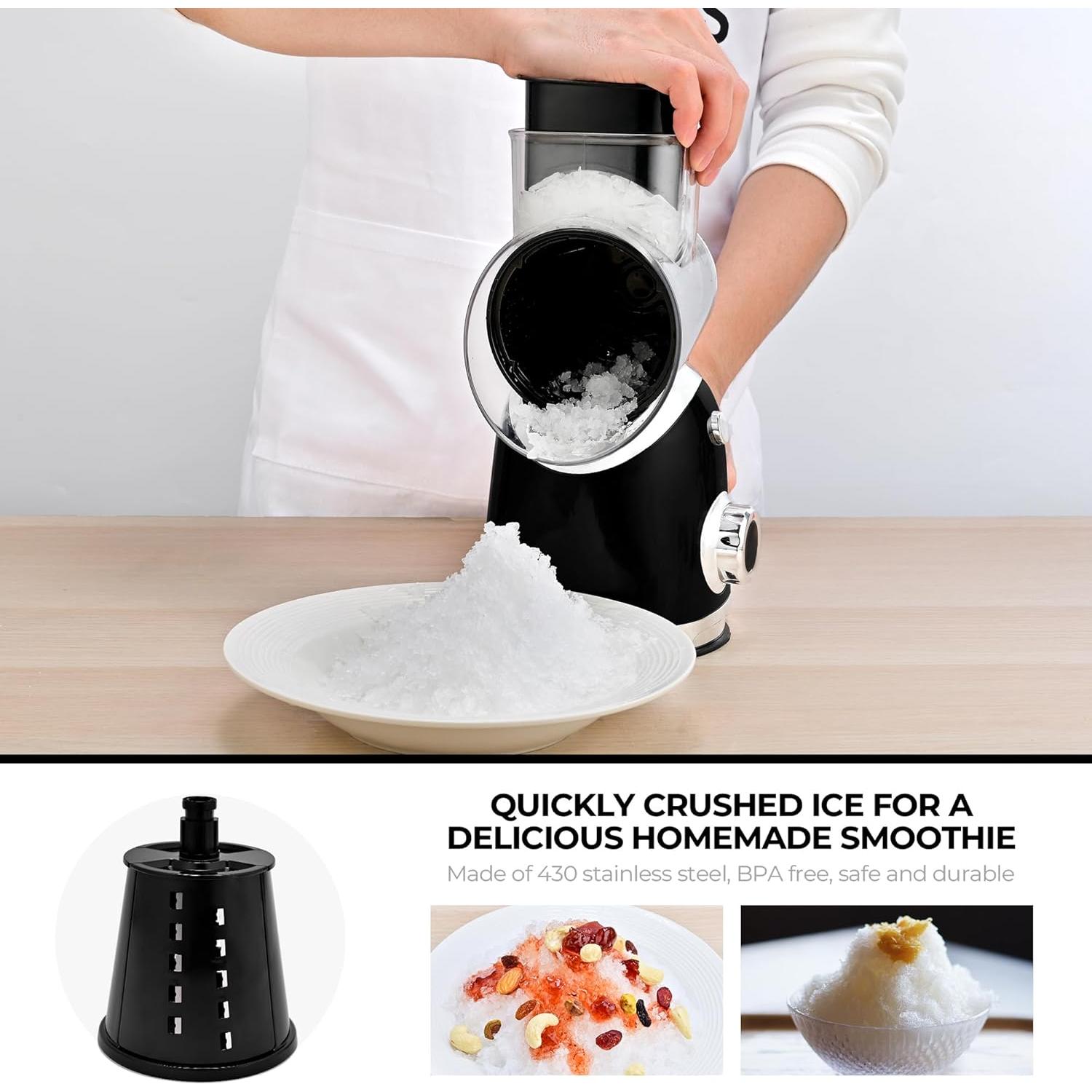 Rallador de Queso Rotativo SUSTEAS con 6 Cuchillas Intercambiables