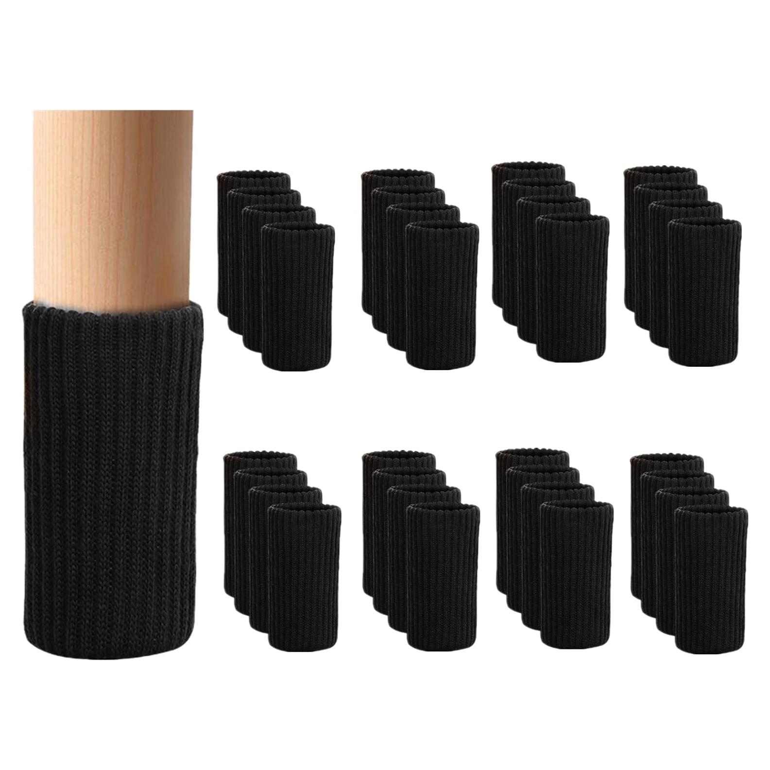 32 Calcetines Protectores para Patas de Muebles Blendnew - Negros
