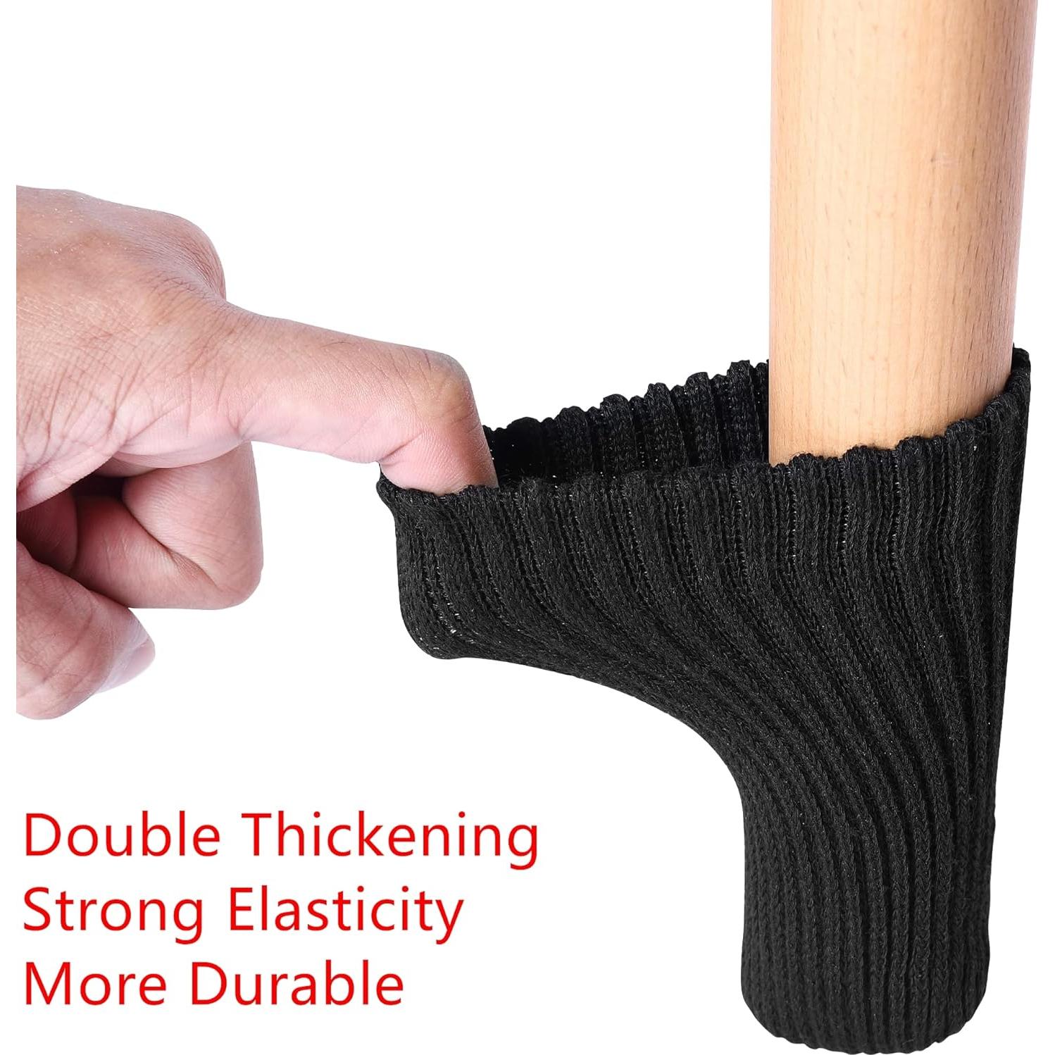 32 Calcetines Protectores para Patas de Muebles Blendnew - Negros