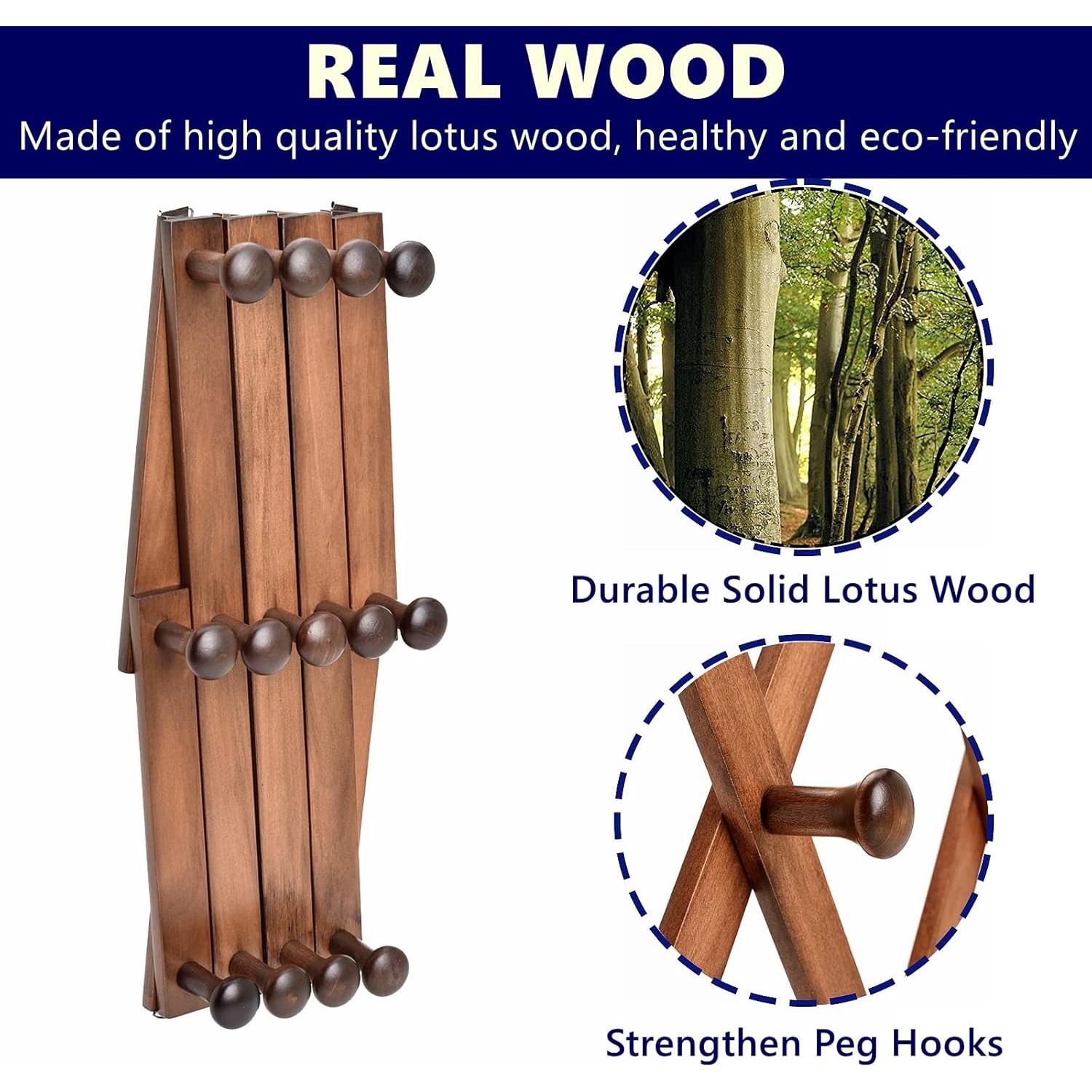 Perchero de Pared Expandible Amber Home 13 Ganchos Retro