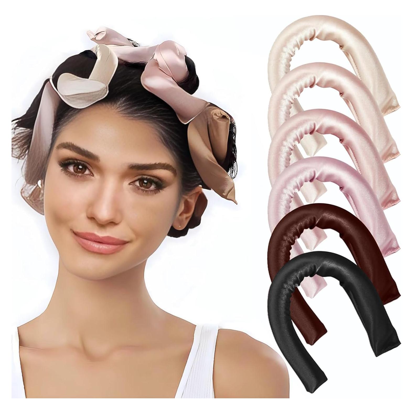 Juego de 6 Rizadores de Cabello Sin Calor Kanuoc 2.54 cm