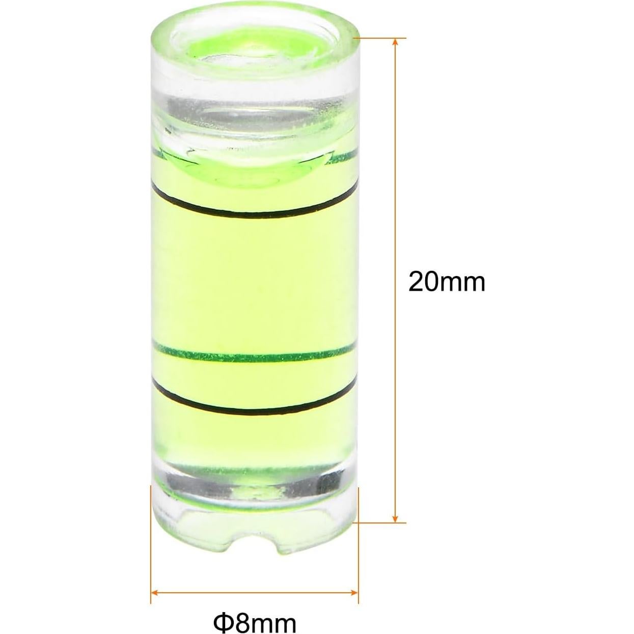 Nivel de Burbuja Cilíndrico HARFINGTON 8x20mm Verde