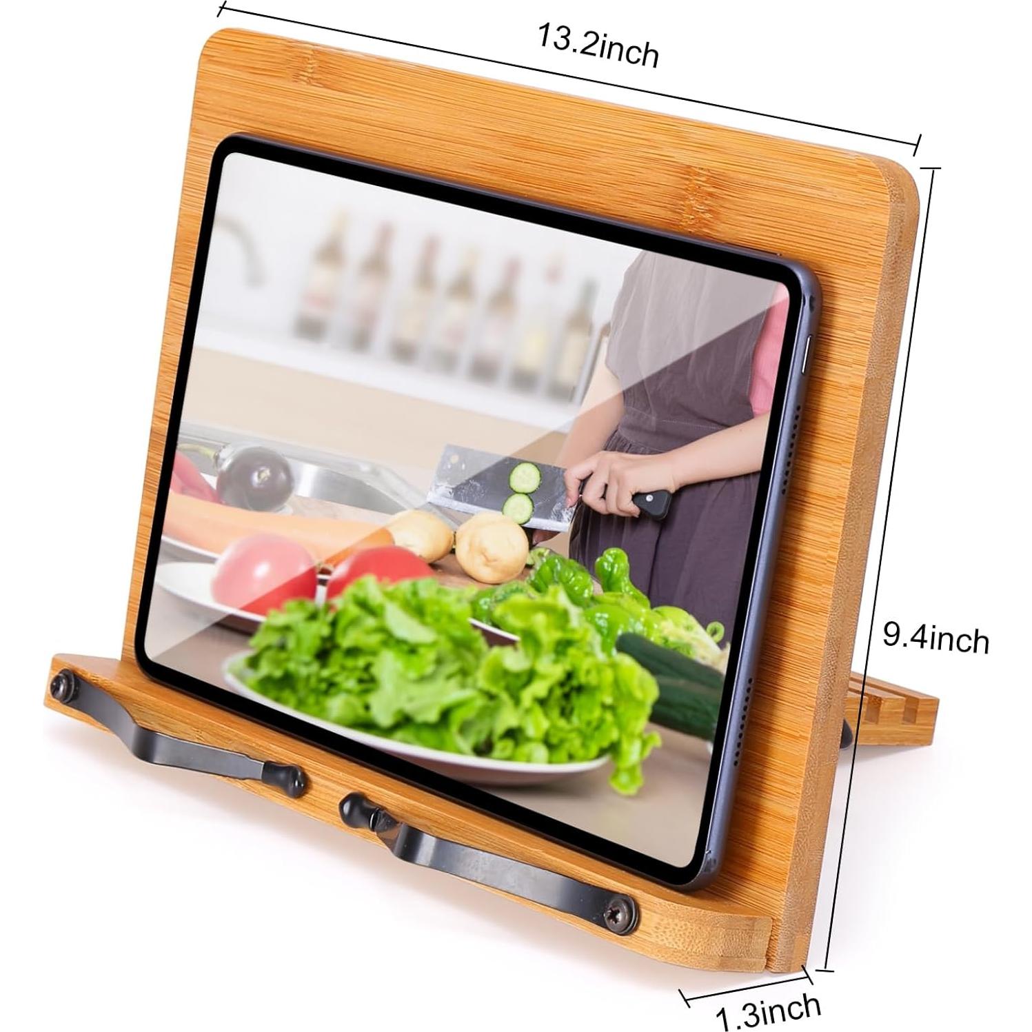 Soporte de Libro Plegable MEGREZ de Bambú 33.5 x 23.9 cm