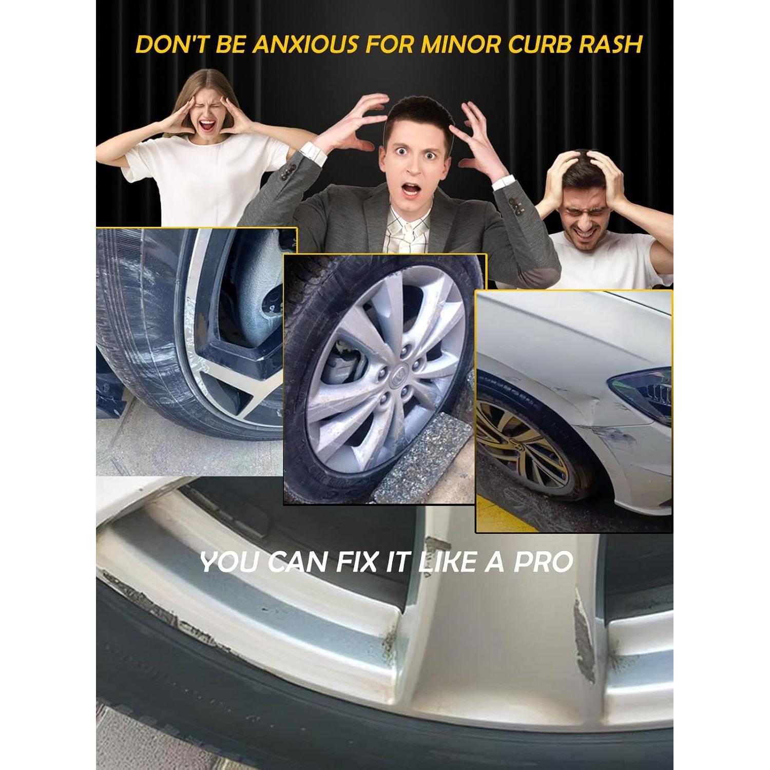 Pintura de Retoque para Llantas Carhuewell 18.93 ml Negra Brillante