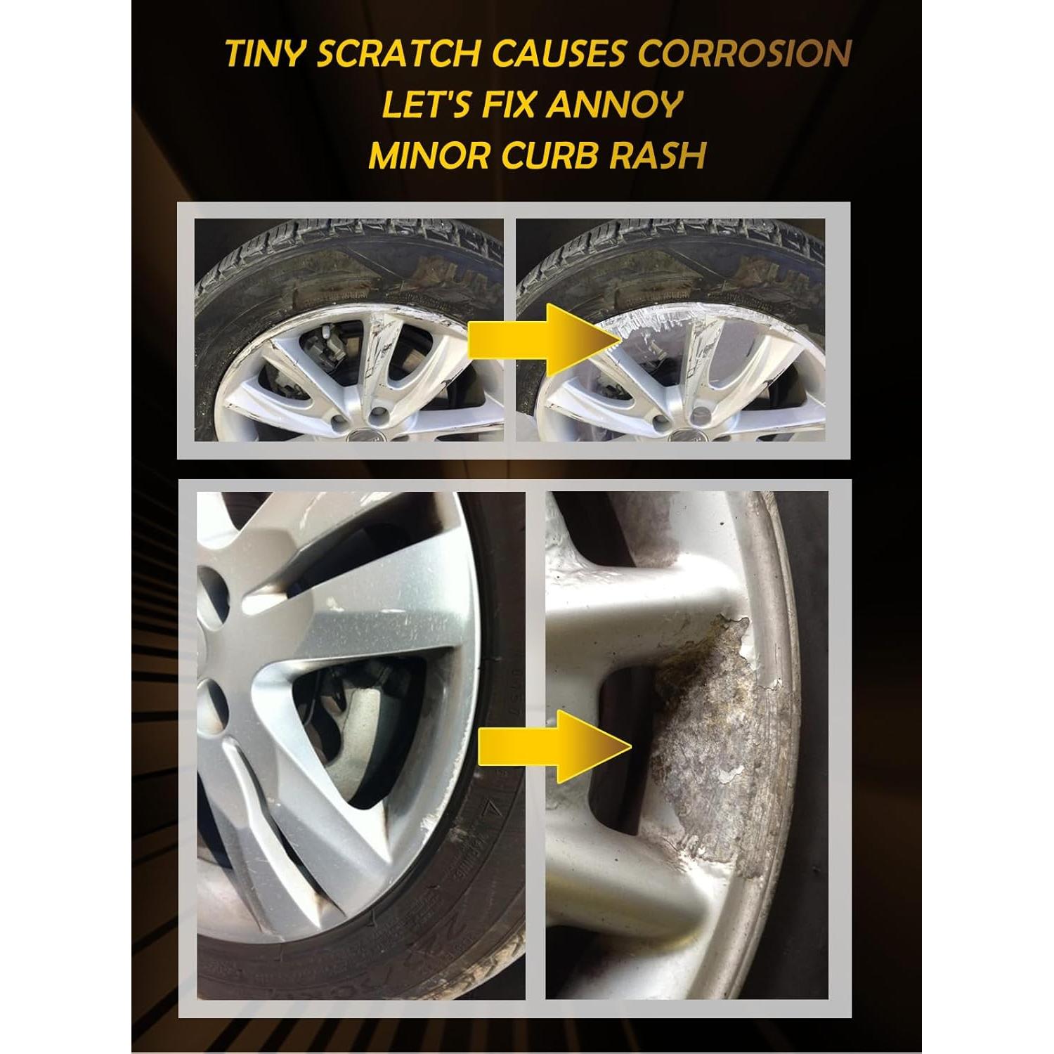 Pintura de Retoque para Llantas Carhuewell 18.93 ml Negra Brillante