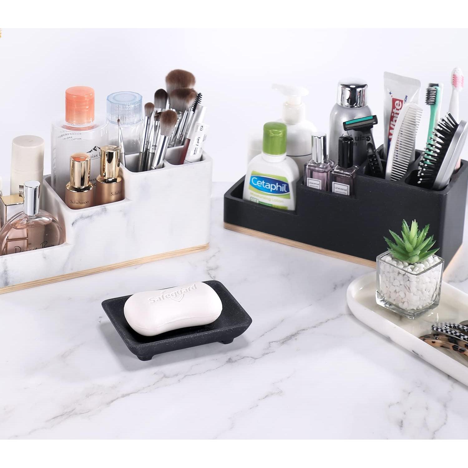 Soporte de Jabón con Drenaje Aimou Negro 12.7x7.6 cm