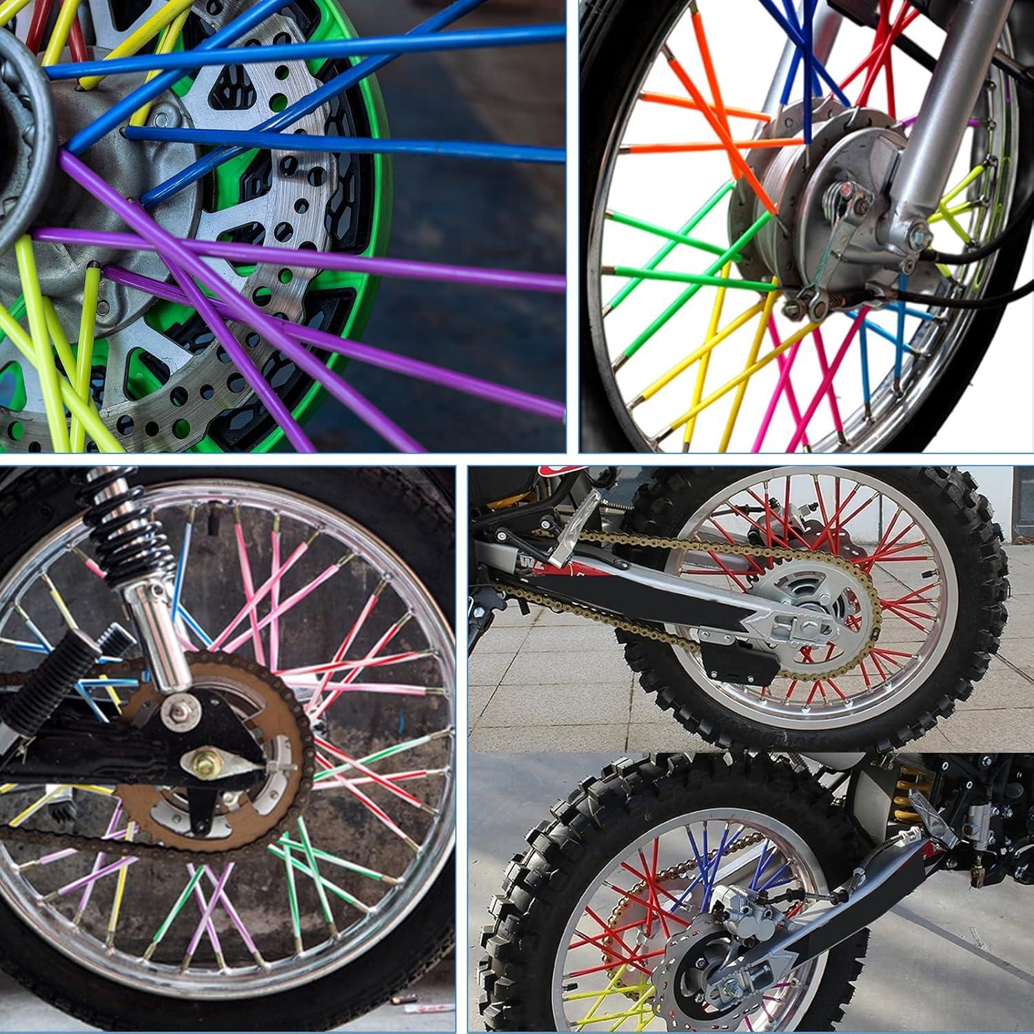 180 Fundas para Radios de Bicicleta DXMWWTP - 10 Colores