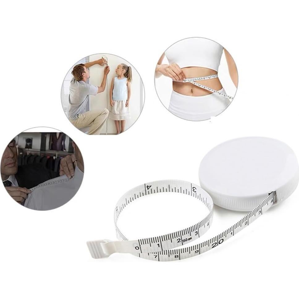 Cinta Métrica Retráctil DWYGZSTR 150 cm Doble Escala 2 Pcs