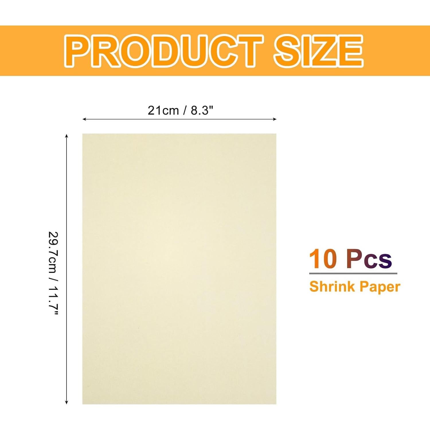 Hojas de Plástico Retráctil MECCANIXITY 10 Pcs Dorado 21x29.7 cm