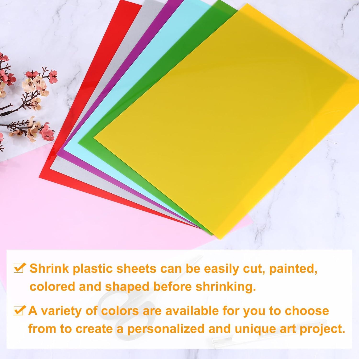 Hojas de Plástico Retráctil MECCANIXITY 10 Pcs Dorado 21x29.7 cm