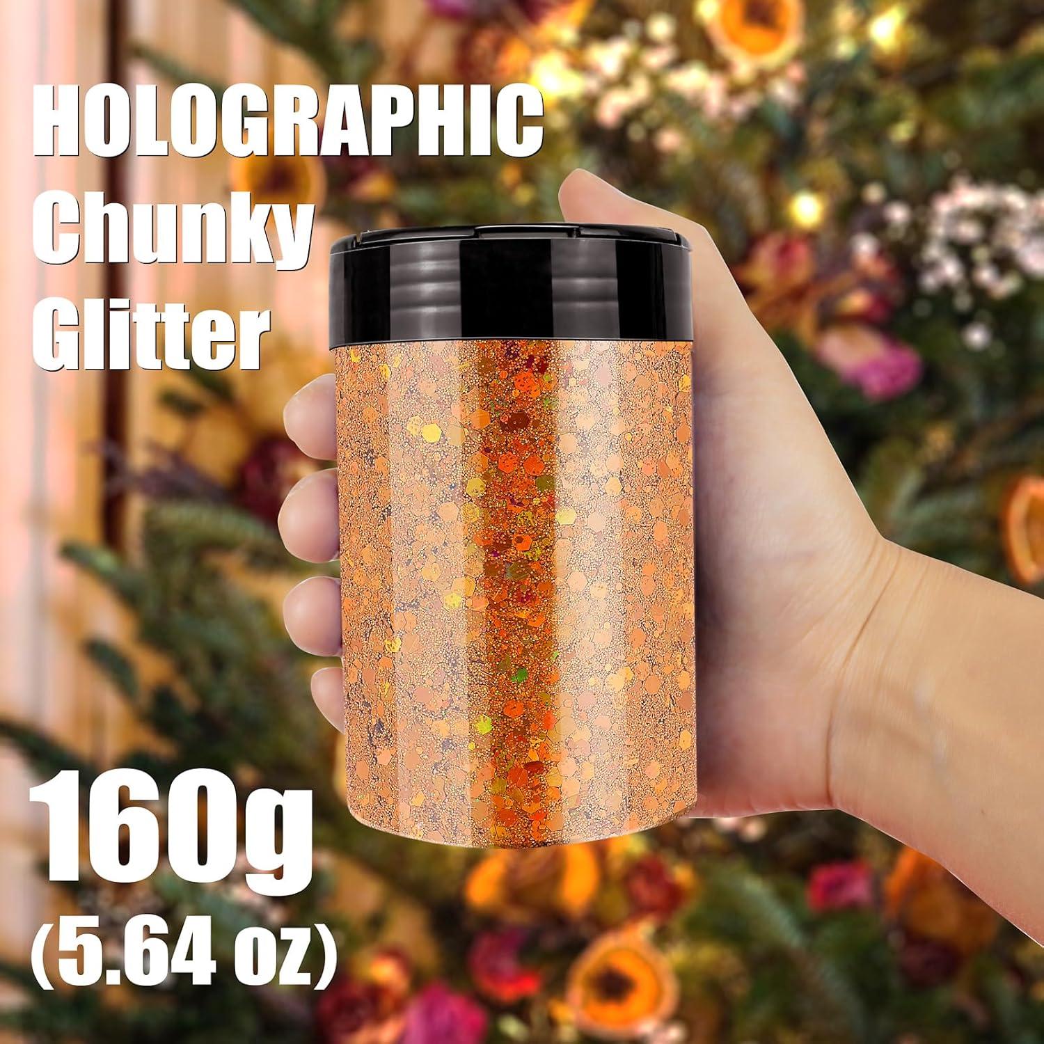 Glitter Chunky Holográfico Estanoite 160g para Manualidades y Maquillaje